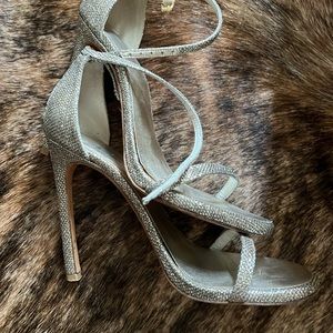 Stuart Weitzman Nudist Classic Shimmer Stilettos